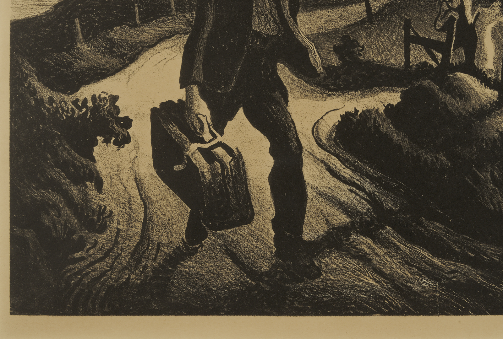 Lot 161: Thomas Hart Benton American Regionalist Lithograph, The Boy