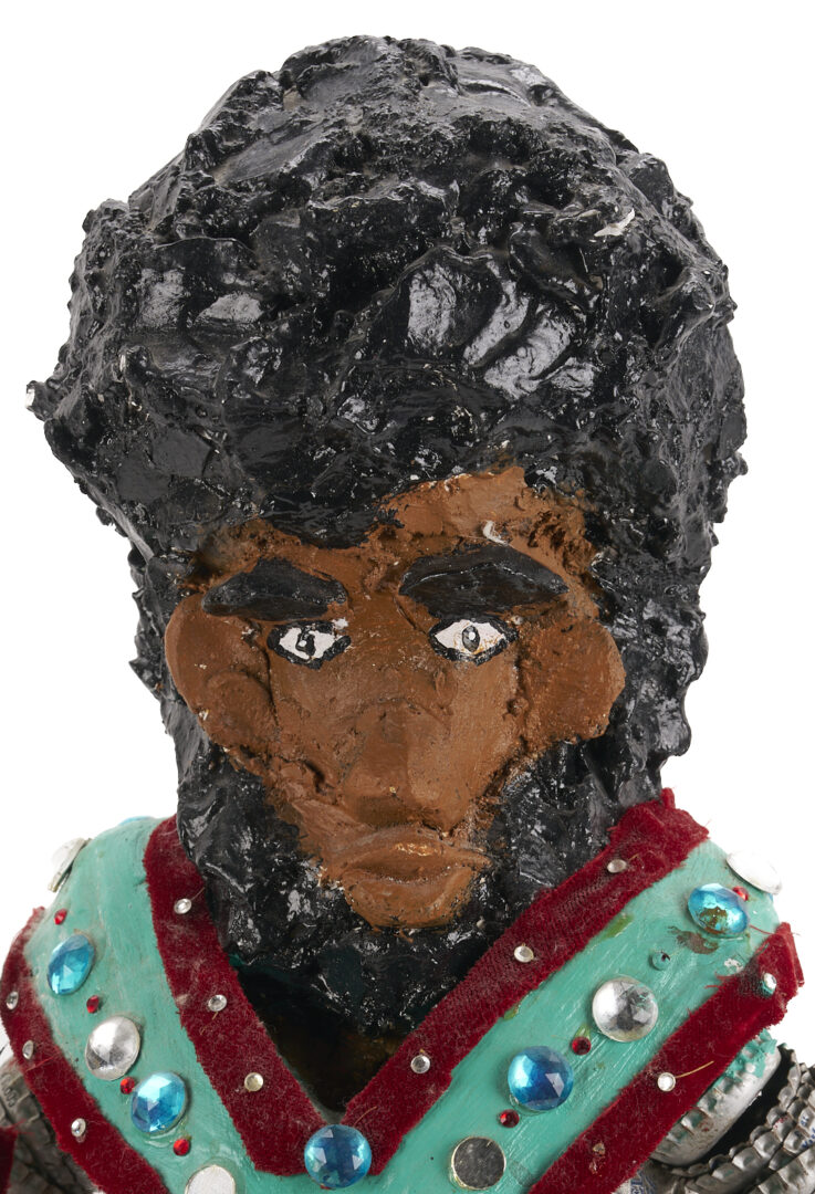 Lot 163: Gregory Warmack Mr. Imagination Sculpture, Self Portrait