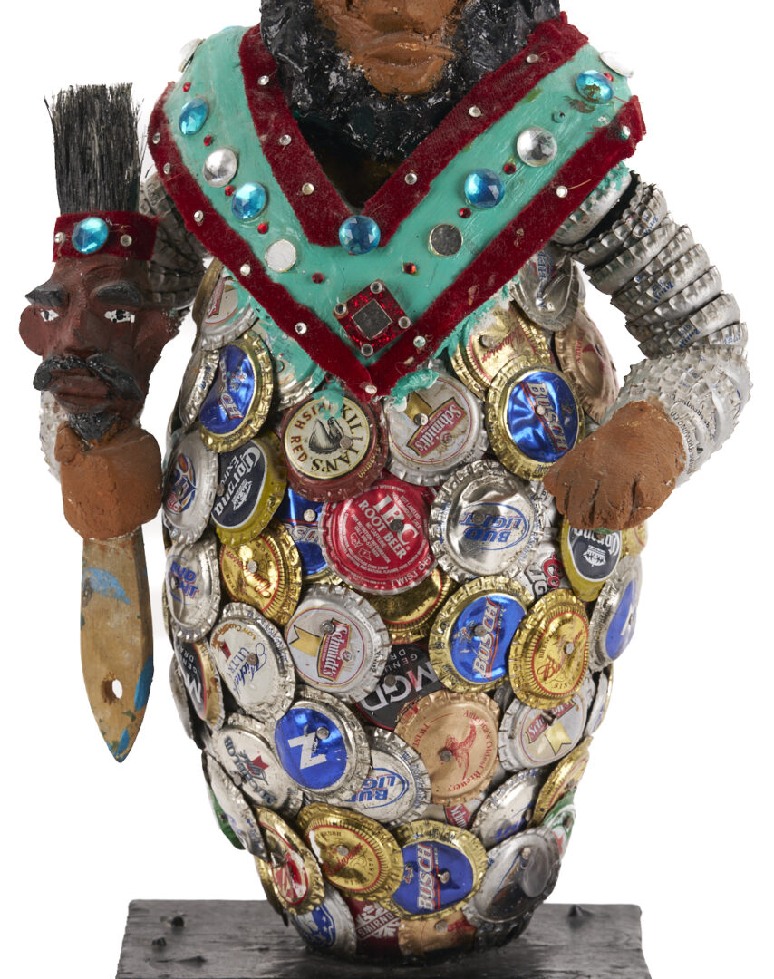 Lot 163: Gregory Warmack Mr. Imagination Sculpture, Self Portrait
