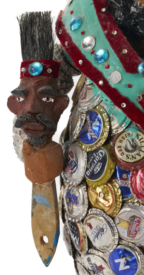 Lot 163: Gregory Warmack Mr. Imagination Sculpture, Self Portrait