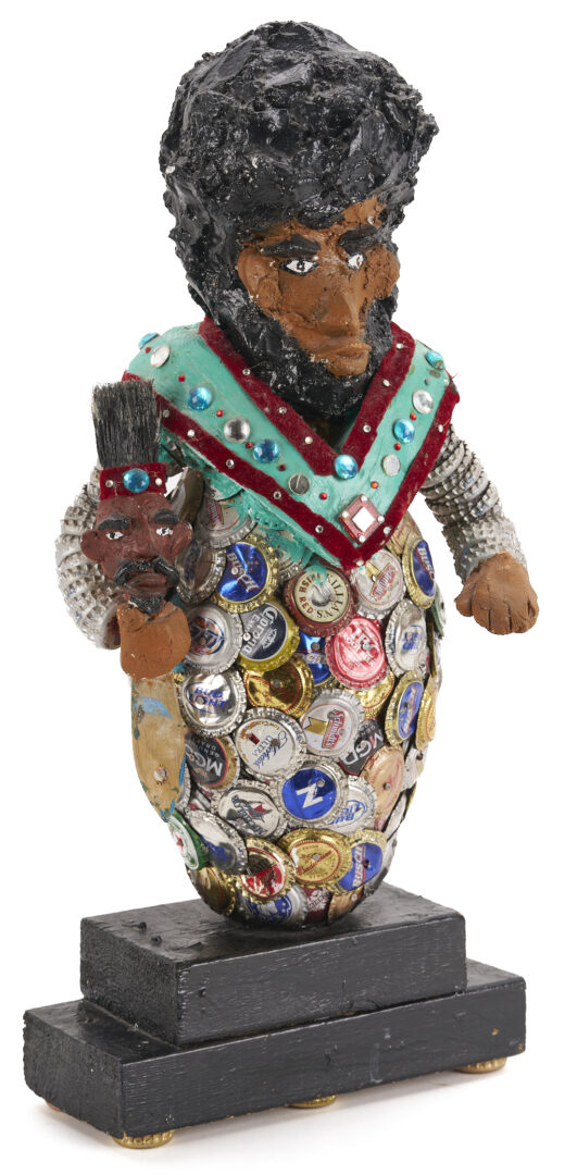 Lot 163: Gregory Warmack Mr. Imagination Sculpture, Self Portrait