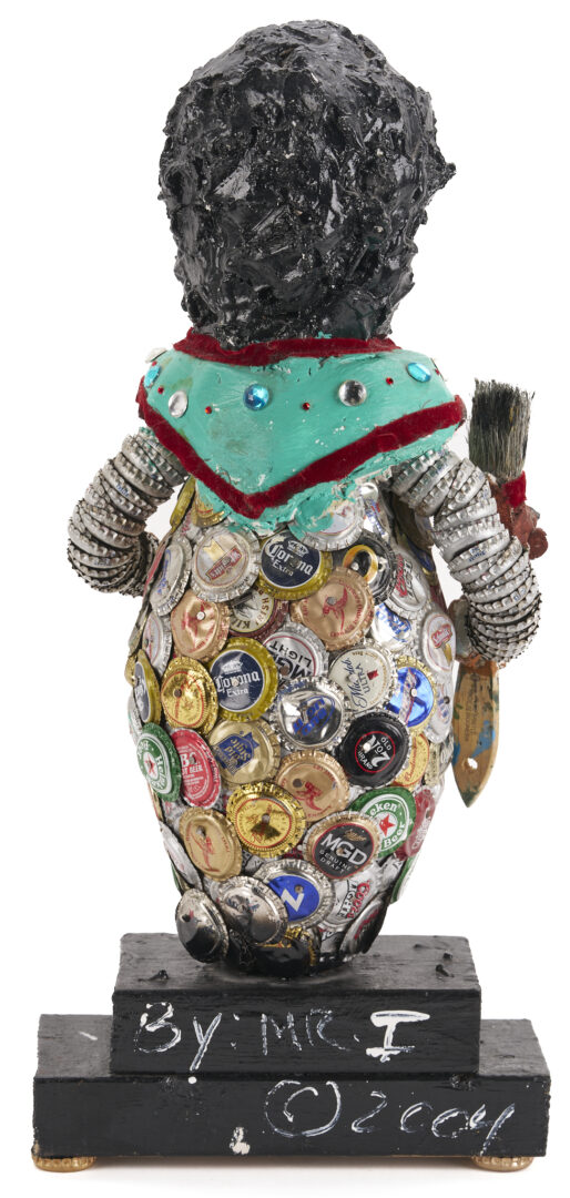 Lot 163: Gregory Warmack Mr. Imagination Sculpture, Self Portrait