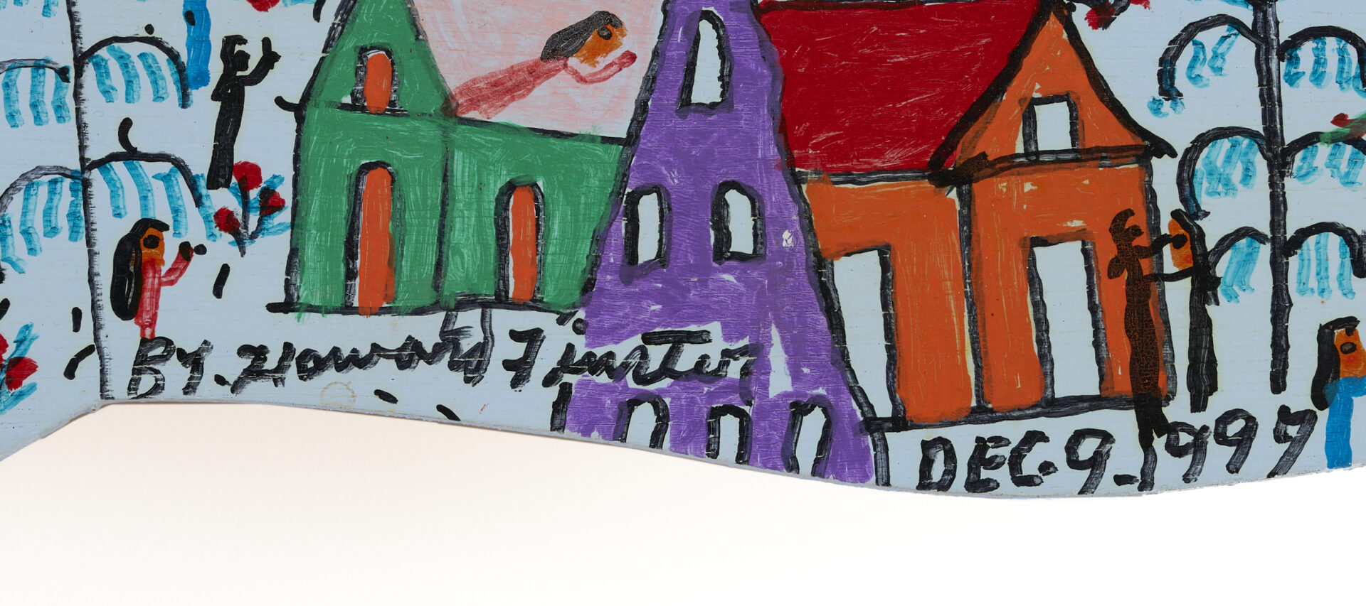 Lot 164: Howard Finster Outsider Art Trumpeting Angel