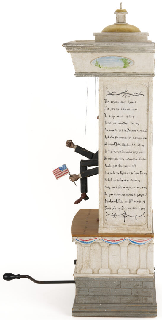 Lot 167: Tom Haney Automaton Sculpture, James K. Polk/They Might Be Giants