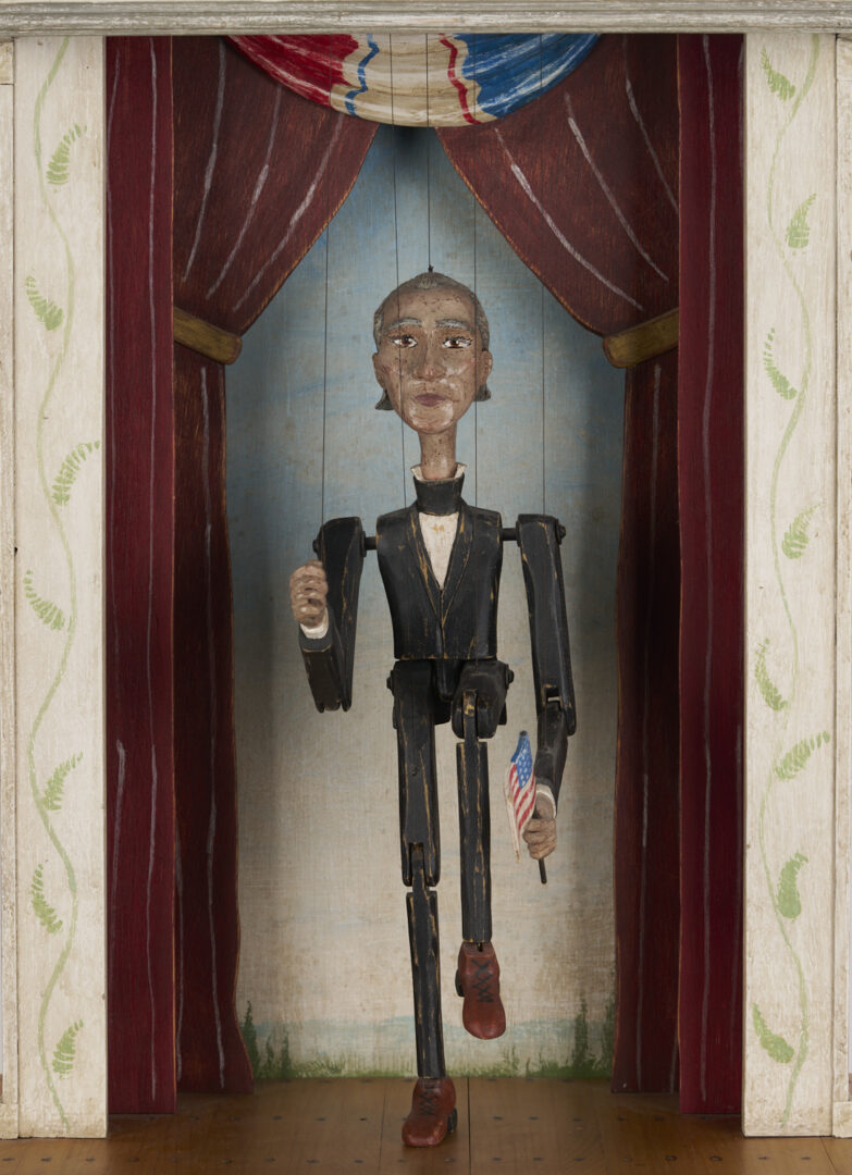 Lot 167: Tom Haney Automaton Sculpture, James K. Polk/They Might Be Giants