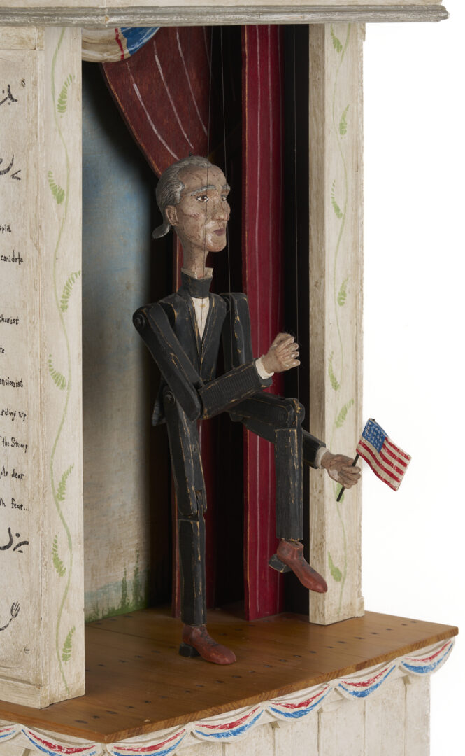 Lot 167: Tom Haney Automaton Sculpture, James K. Polk/They Might Be Giants