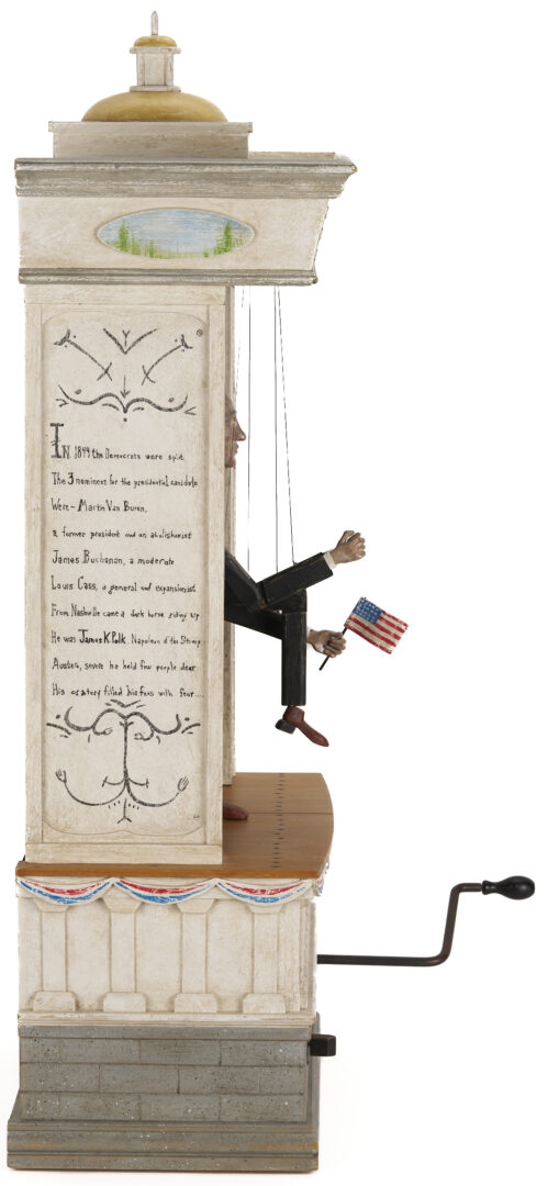 Lot 167: Tom Haney Automaton Sculpture, James K. Polk/They Might Be Giants