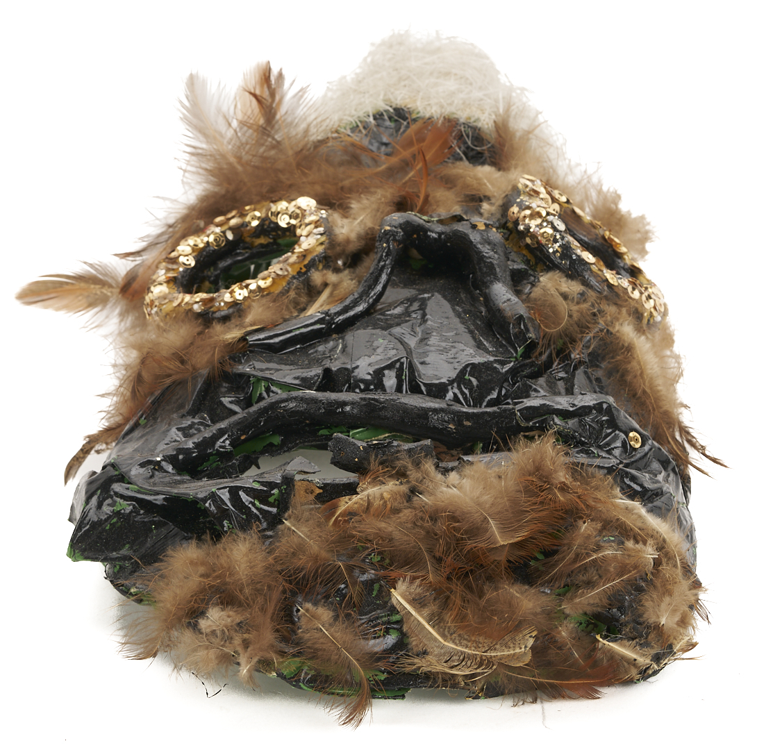 Lot 169: 2 Bessie Harvey Masks, Outsider Art