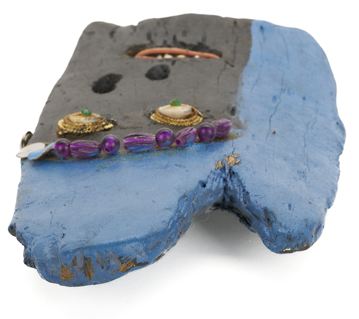 Lot 169: 2 Bessie Harvey Masks, Outsider Art