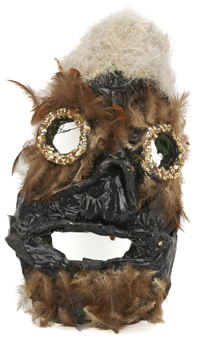 Lot 169: 2 Bessie Harvey Masks, Outsider Art