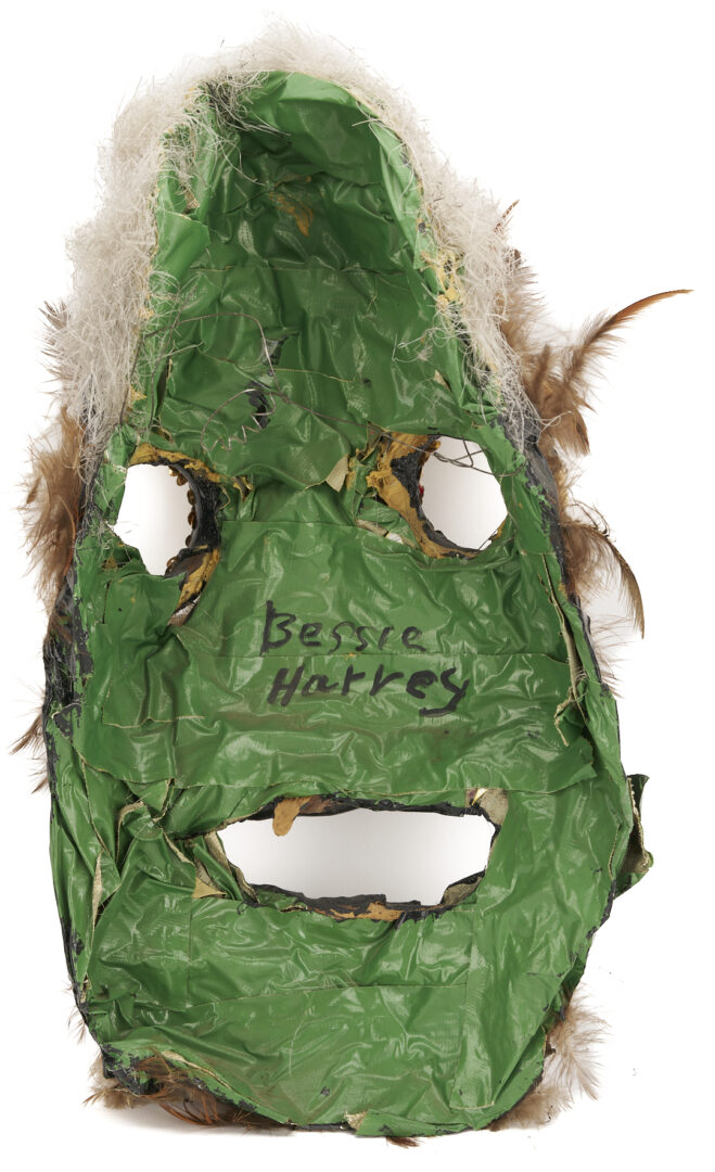 Lot 169: 2 Bessie Harvey Masks, Outsider Art