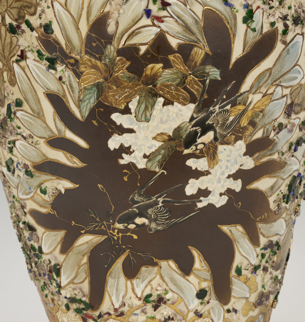 Lot 16: Satsuma Meiji Porcelain Floor Vase