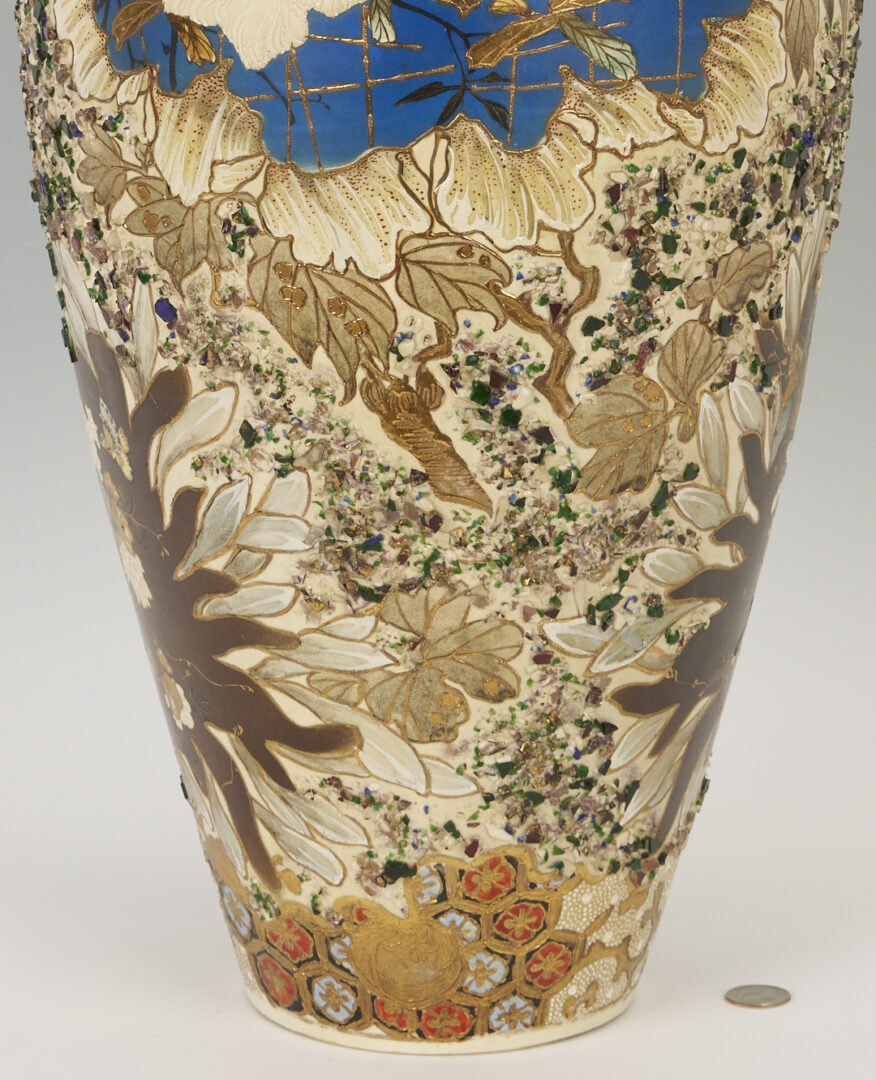 Lot 16: Satsuma Meiji Porcelain Floor Vase