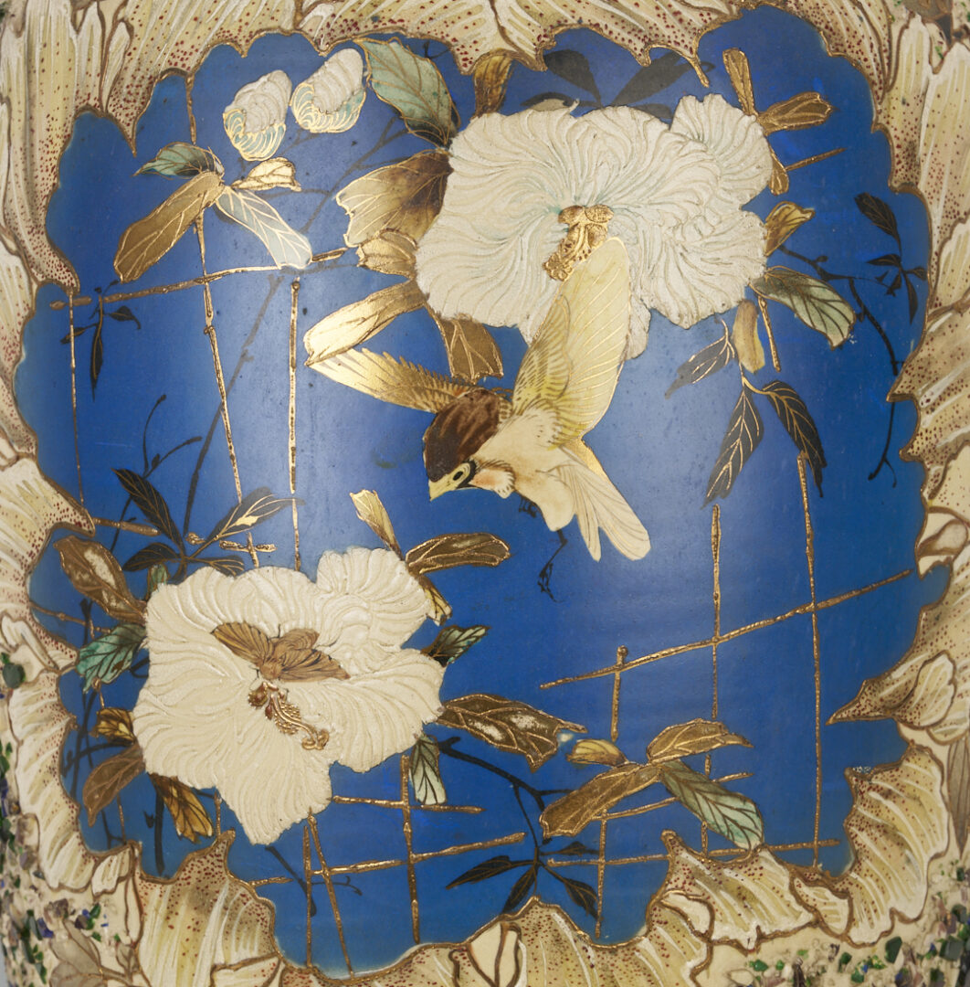 Lot 16: Satsuma Meiji Porcelain Floor Vase