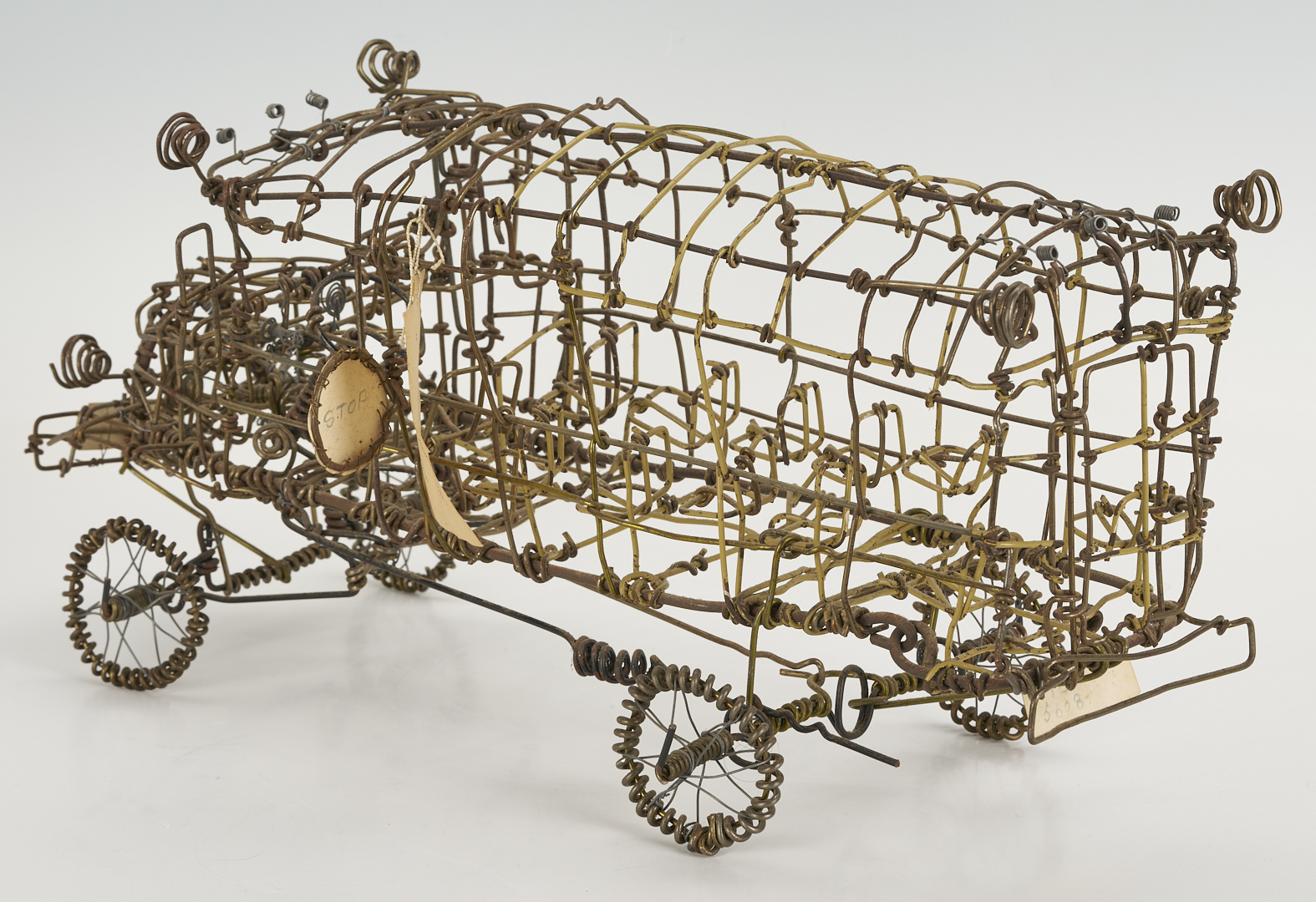 Lot 171: Vannoy Streeter Folk Art School Bus, Articulated