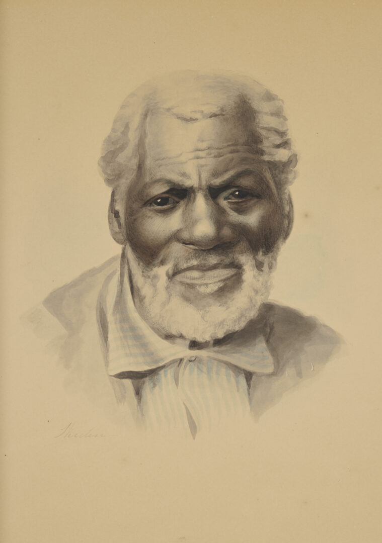 Lot 173: Maria Howard Weeden Watercolor Painting, Portrait of a Man