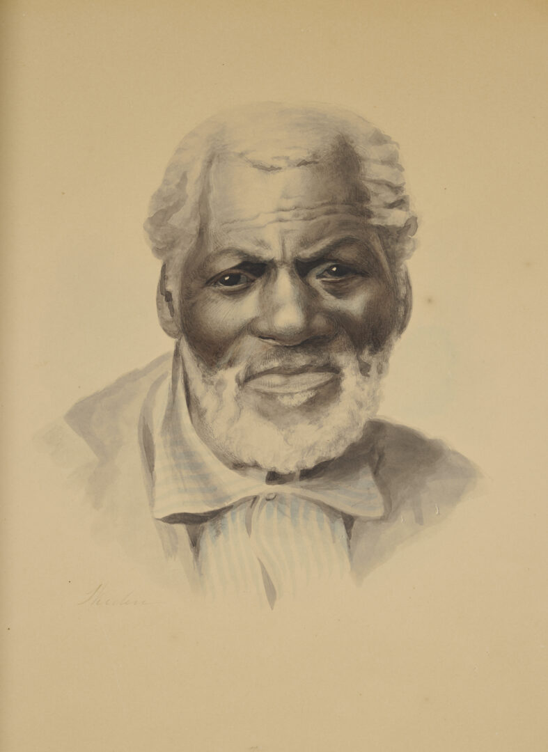 Lot 173: Maria Howard Weeden Watercolor Painting, Portrait of a Man