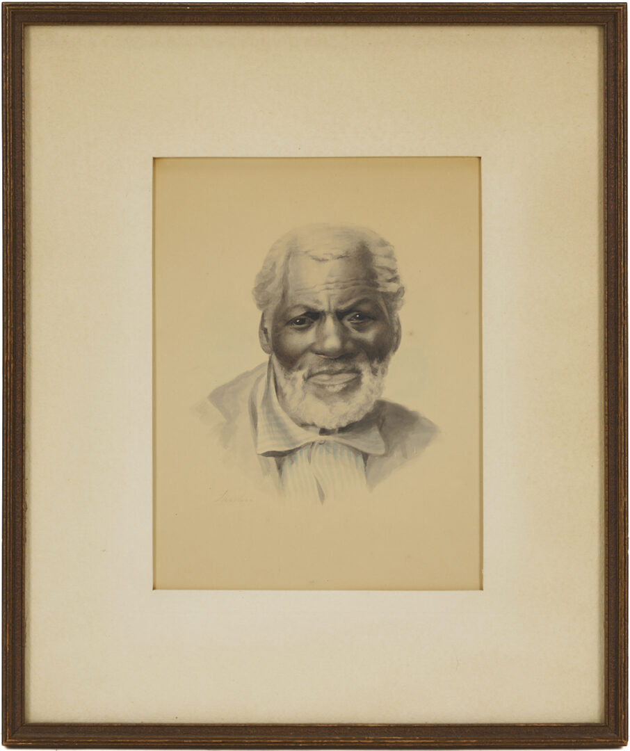 Lot 173: Maria Howard Weeden Watercolor Painting, Portrait of a Man