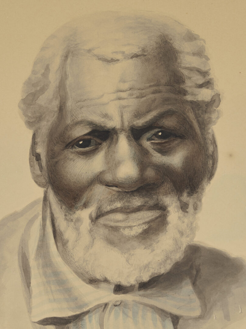 Lot 173: Maria Howard Weeden Watercolor Painting, Portrait of a Man