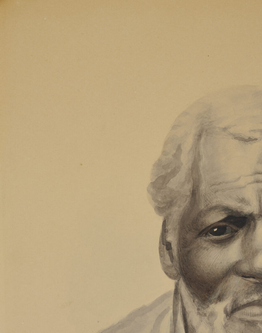 Lot 173: Maria Howard Weeden Watercolor Painting, Portrait of a Man