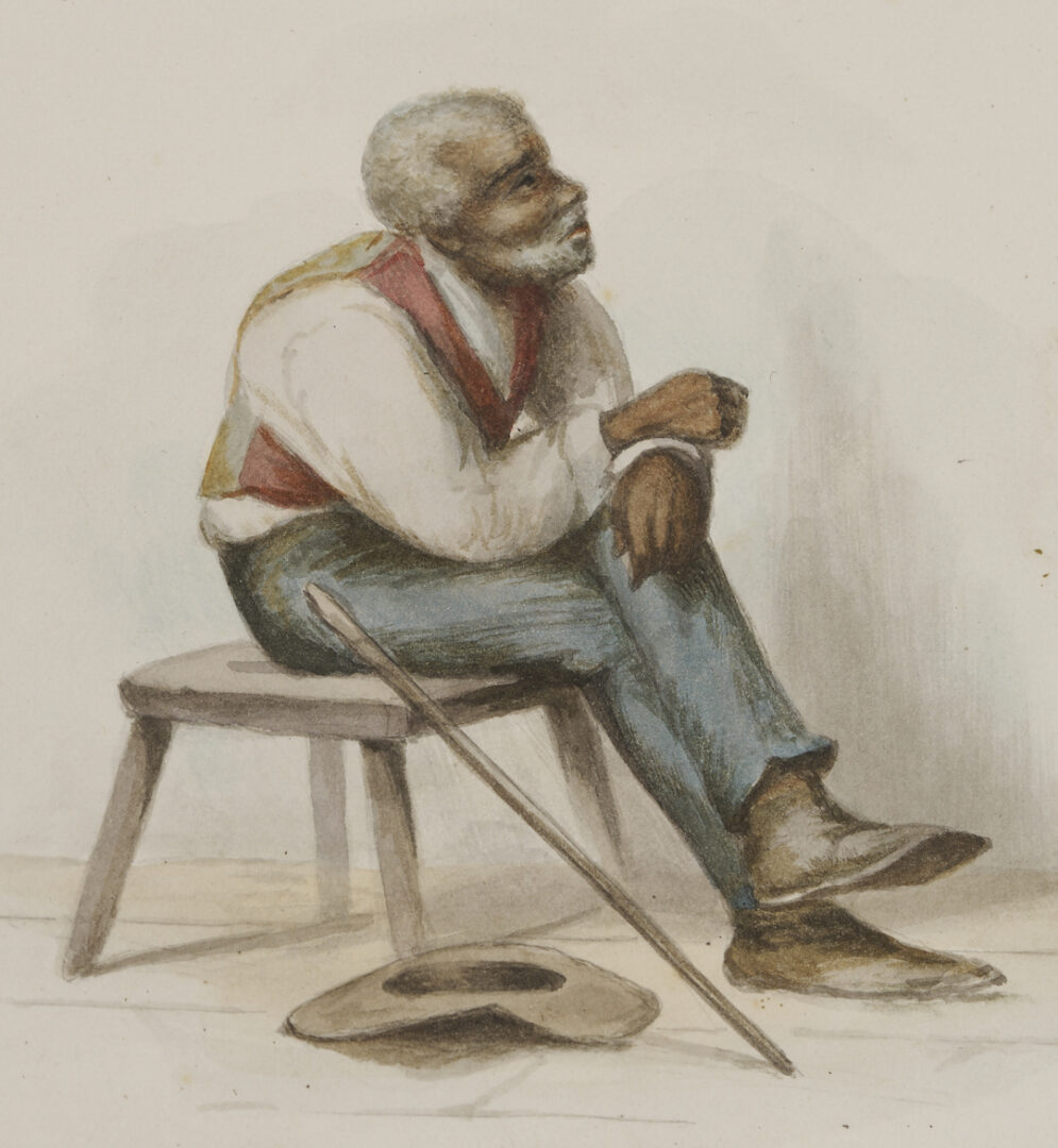 Lot 174: Maria Howard Weeden Original Watercolor Book, Banjo of the Past