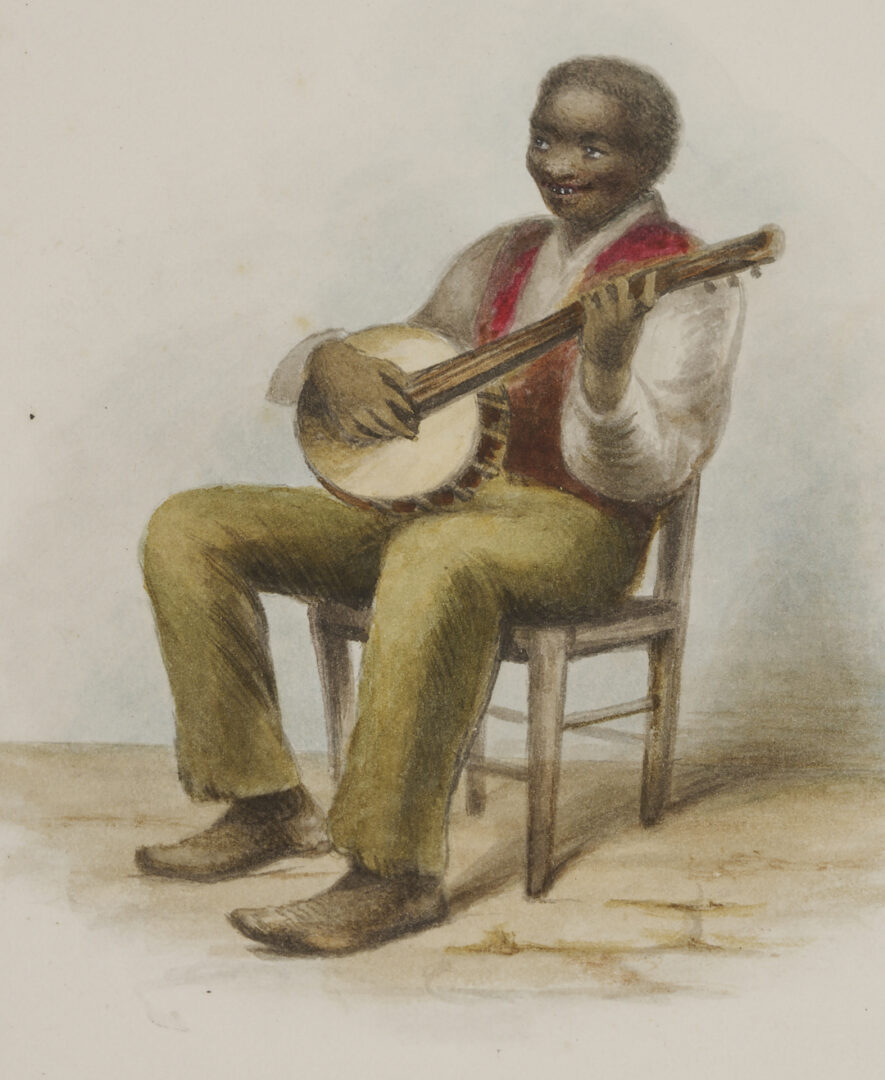 Lot 174: Maria Howard Weeden Original Watercolor Book, Banjo of the Past