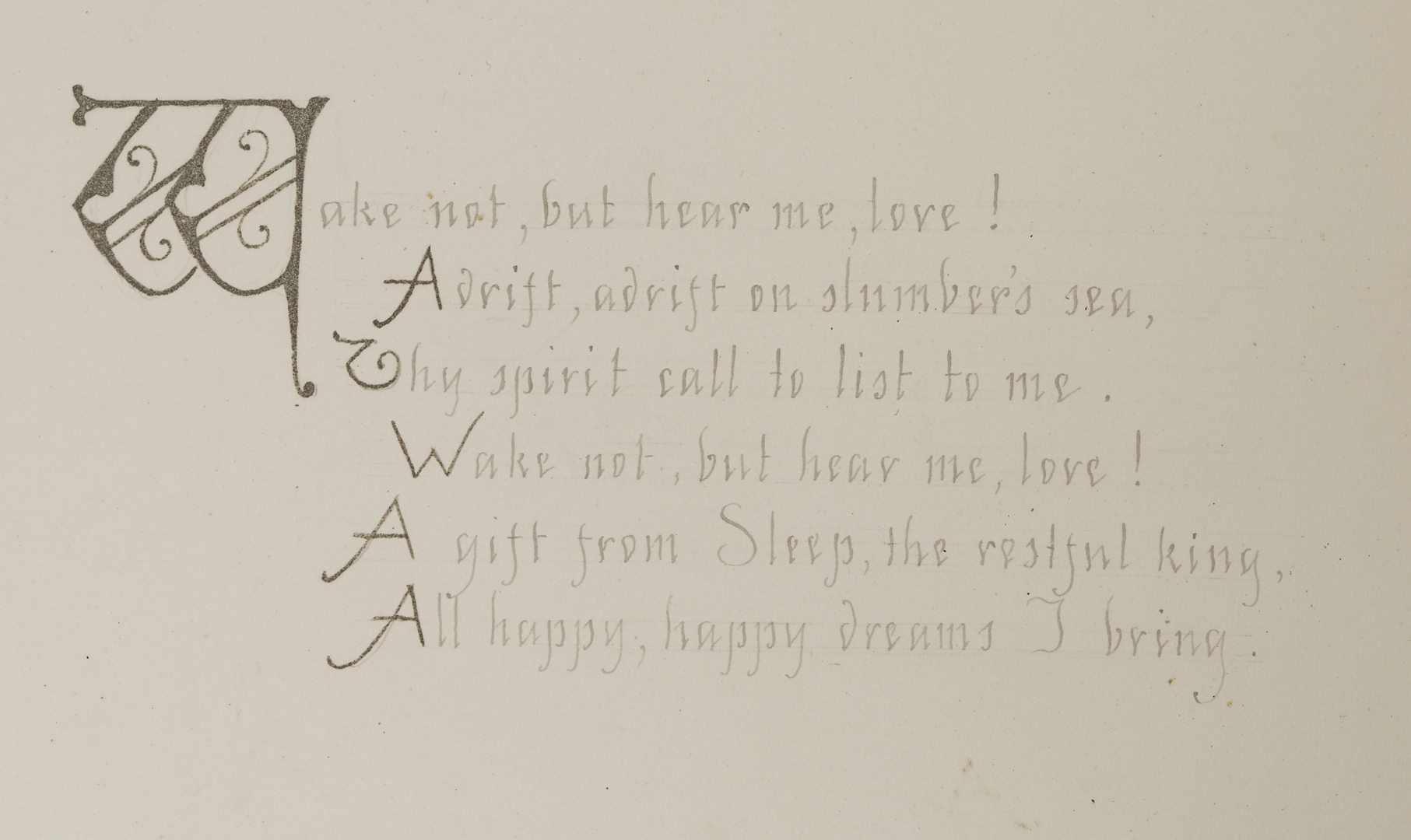 Lot 175: Maria Howard Weeden Original Watercolor Artist’s Book, A Serenade (from Ben-Hur)