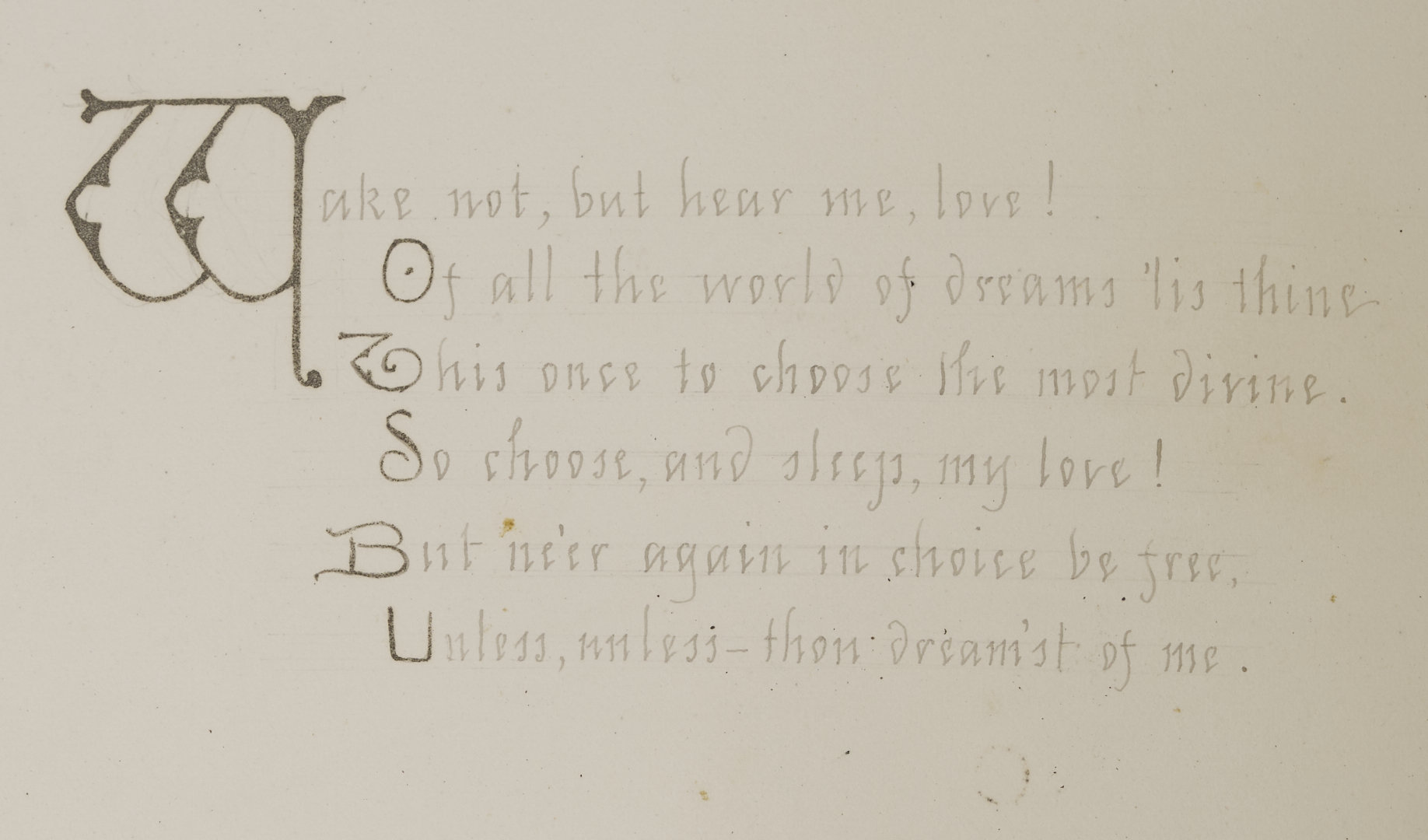 Lot 175: Maria Howard Weeden Original Watercolor Artist’s Book, A Serenade (from Ben-Hur)