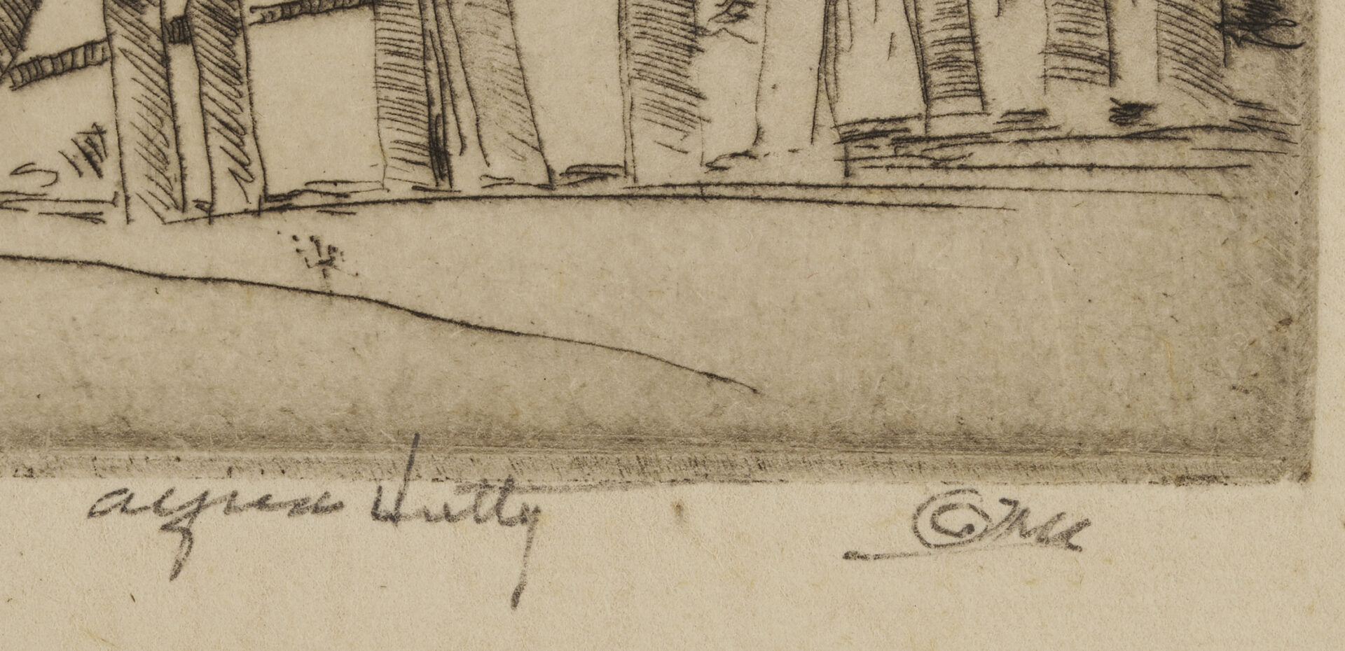 Lot 177: Alfred Hutty Signed Etching, In A Southern City, 1929