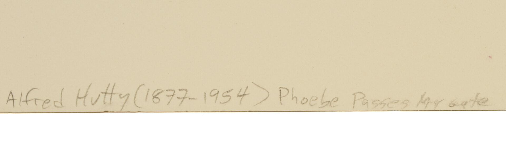Lot 179: Alfred Hutty Etching, Phoebe Passes My Gate, 1931