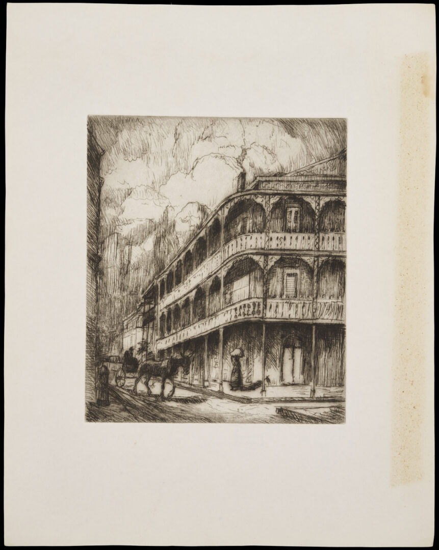 Lot 187: 34 Knute Heldner Etchings, most New Orleans