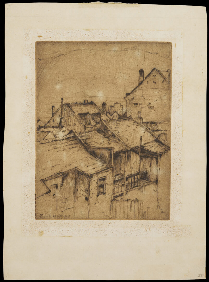 Lot 187: 34 Knute Heldner Etchings, most New Orleans