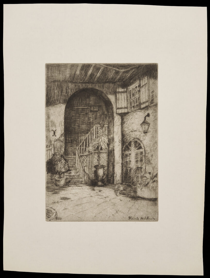 Lot 187: 34 Knute Heldner Etchings, most New Orleans