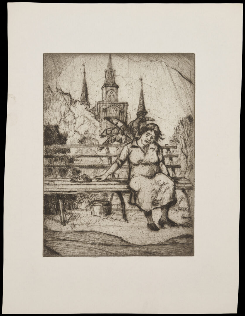 Lot 187: 34 Knute Heldner Etchings, most New Orleans