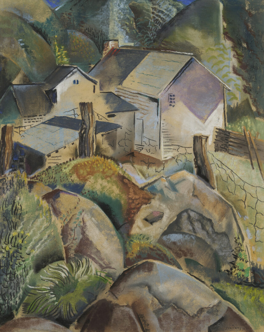 Lot 189: Will Henry Stevens Pastel Landscape