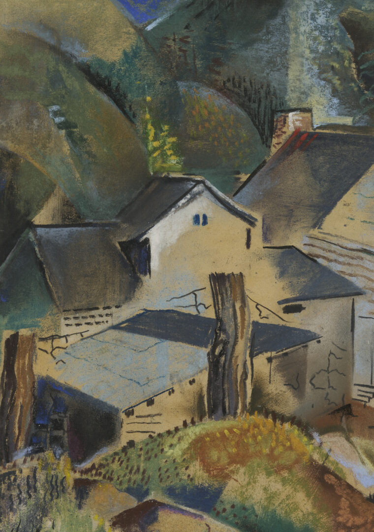 Lot 189: Will Henry Stevens Pastel Landscape