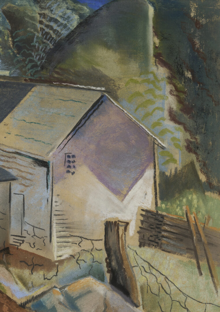 Lot 189: Will Henry Stevens Pastel Landscape