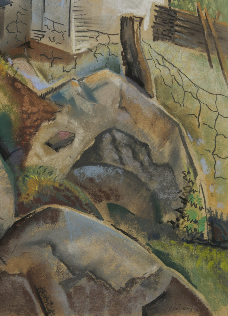 Lot 189: Will Henry Stevens Pastel Landscape