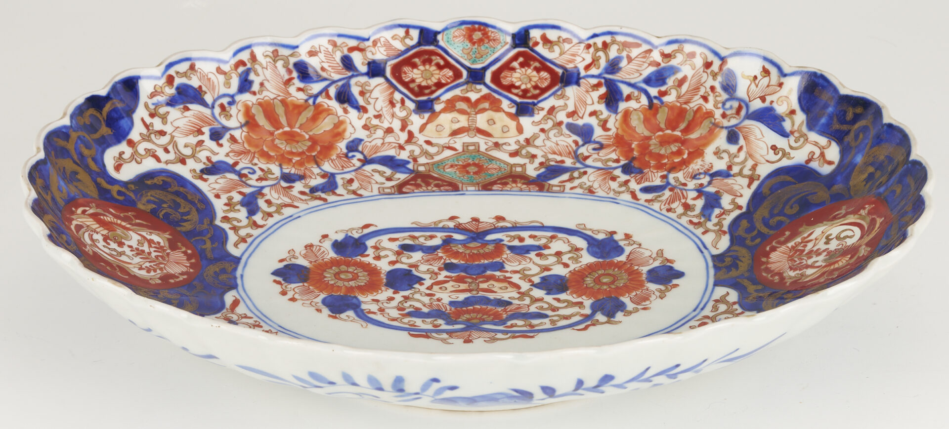 Lot 18: 7 Pcs. Japanese Imari, incl. Bottles, Fan Dishes