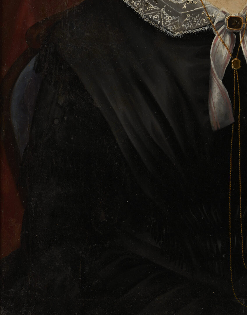 Lot 192: 19th C. Portraits of Benjamin & Sarah Williamson, TN/Mississippi