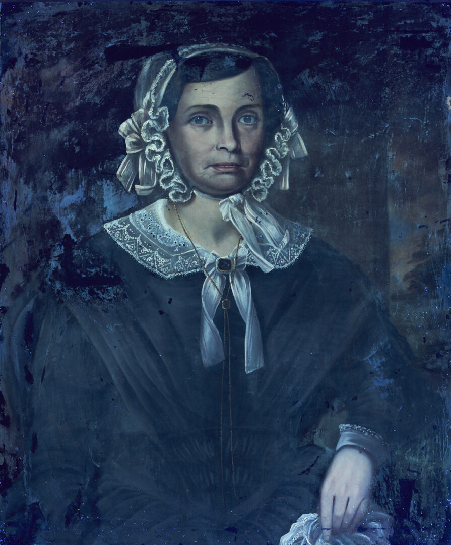 Lot 192: 19th C. Portraits of Benjamin & Sarah Williamson, TN/Mississippi
