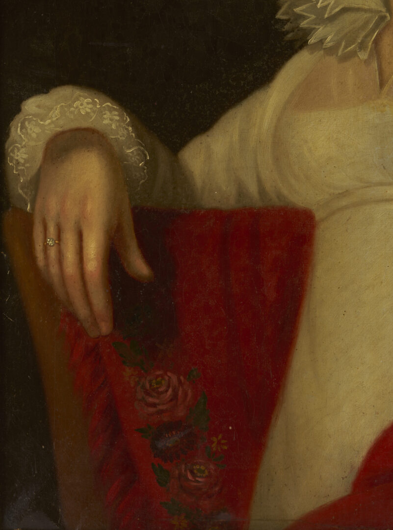 Lot 195: Francis M. Drexel O/C Portrait of Harriotte Craig Cowan, PA / TN