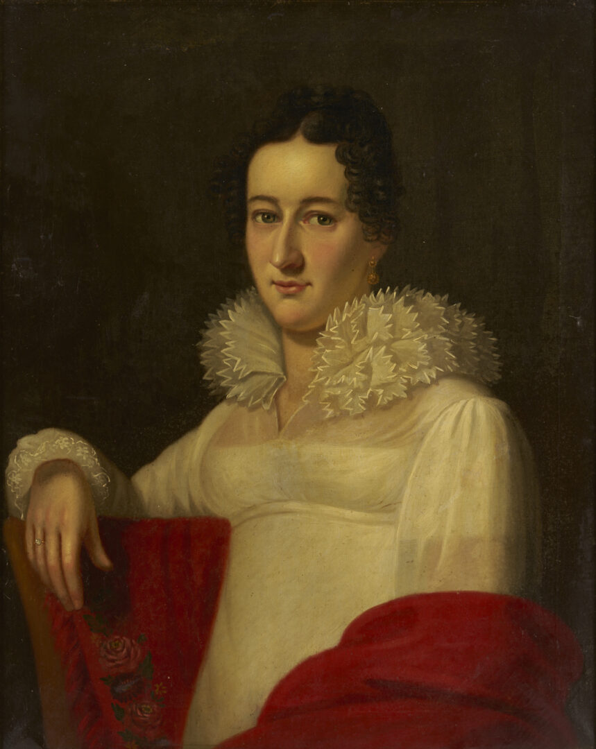Lot 195: Francis M. Drexel O/C Portrait of Harriotte Craig Cowan, PA / TN
