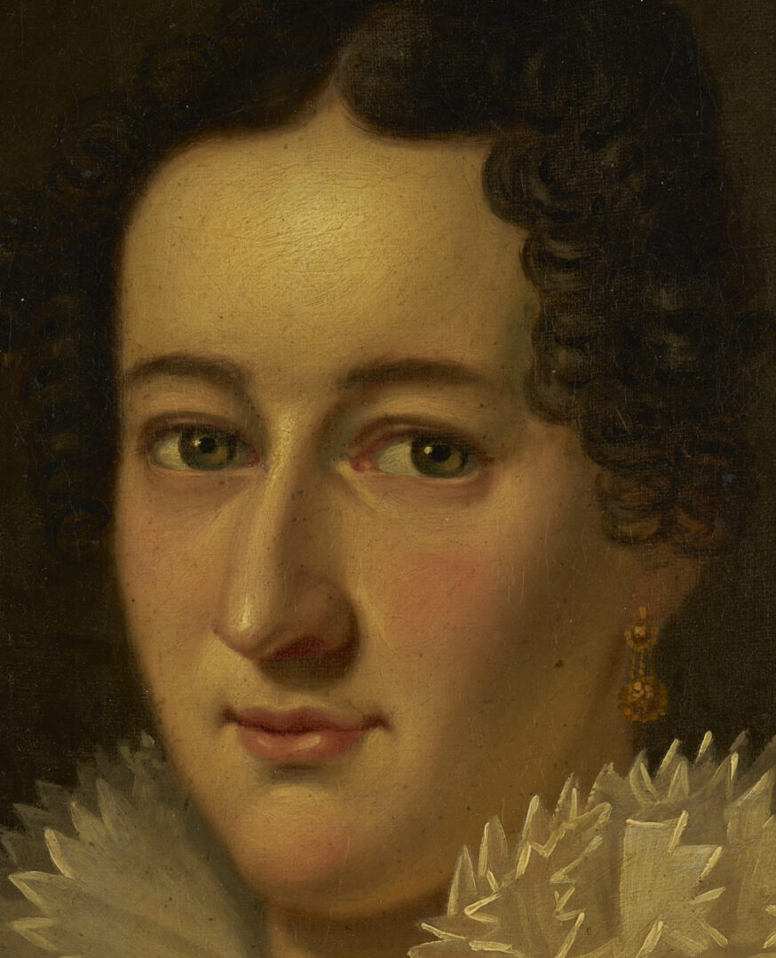 Lot 195: Francis M. Drexel O/C Portrait of Harriotte Craig Cowan, PA / TN