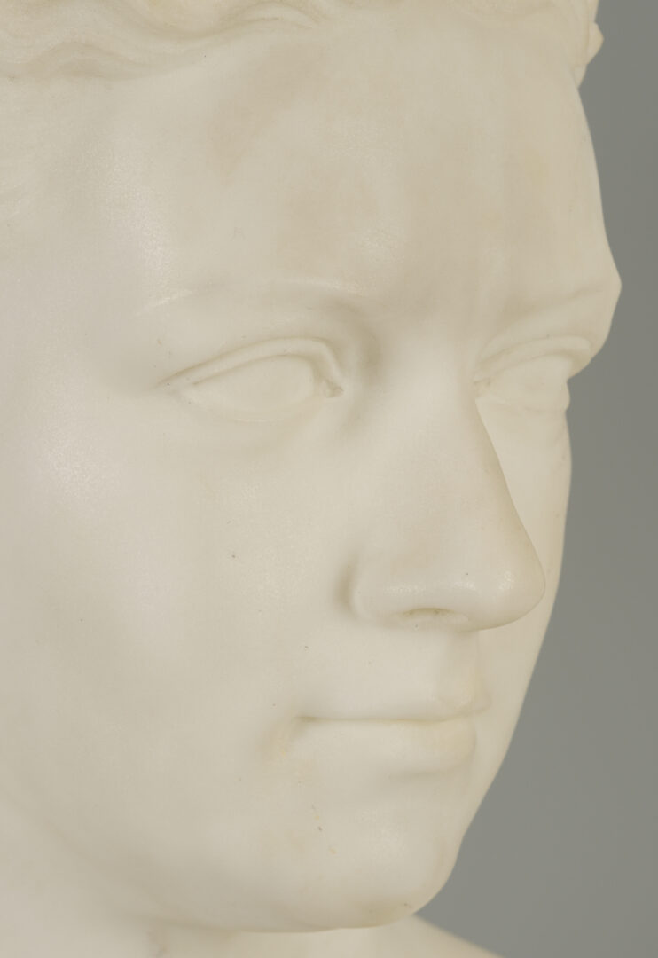 Lot 196: William Henry Rinehart Classical Marble Bust
