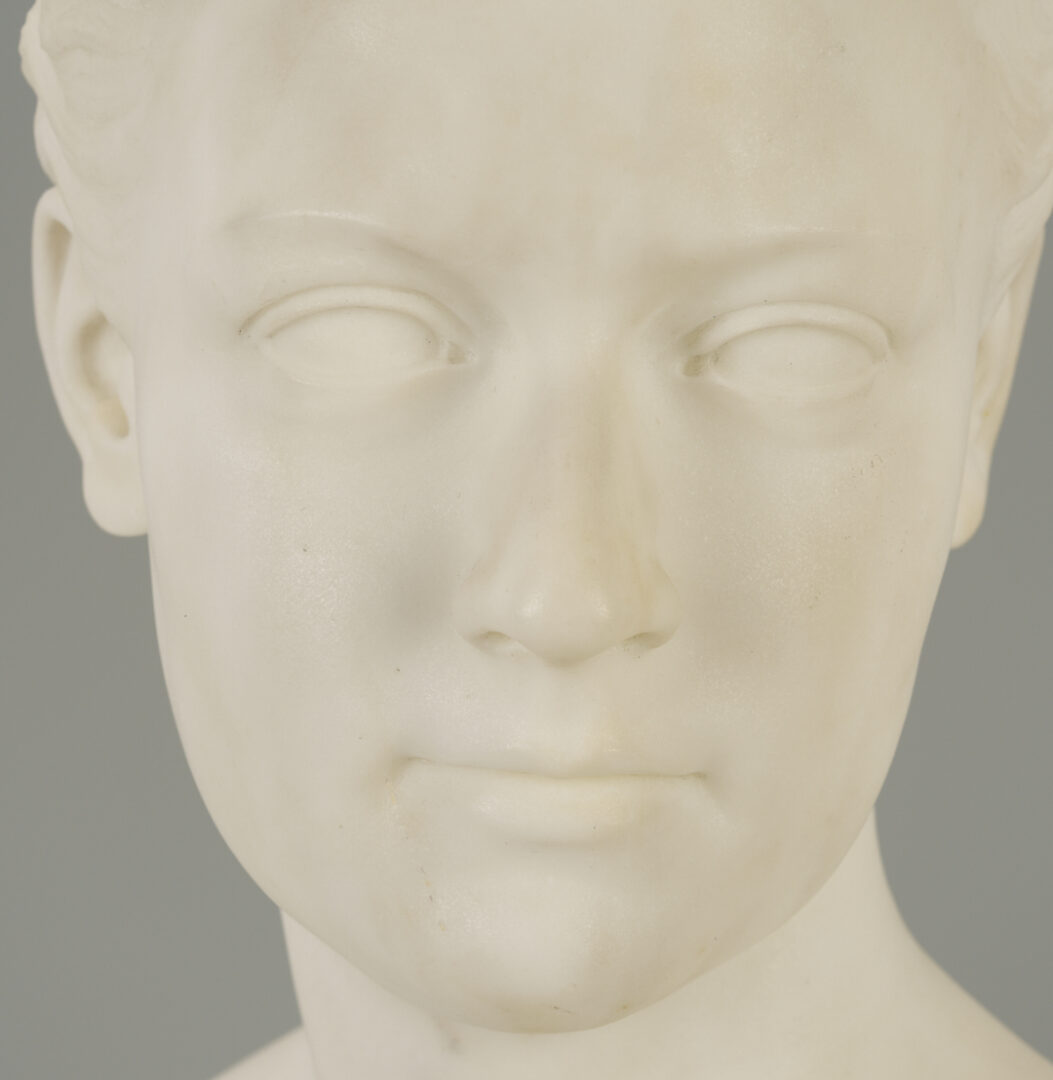 Lot 196: William Henry Rinehart Classical Marble Bust