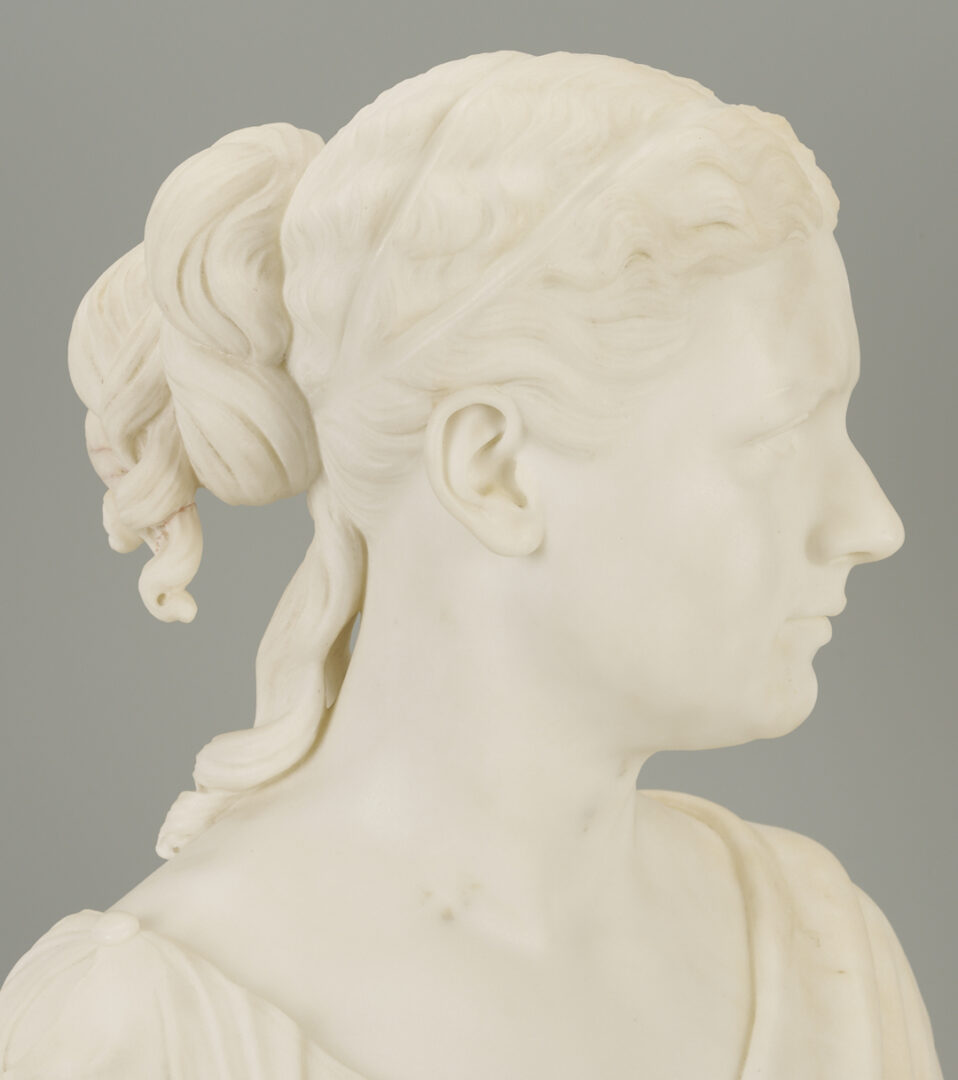 Lot 196: William Henry Rinehart Classical Marble Bust