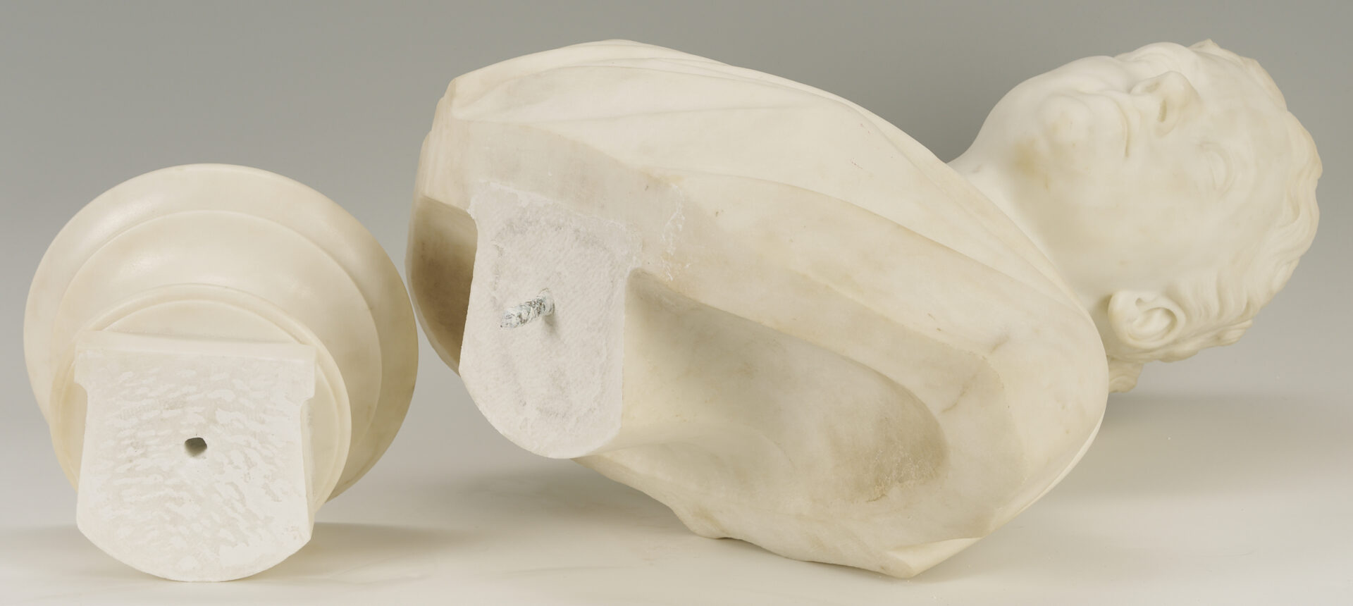 Lot 196: William Henry Rinehart Classical Marble Bust