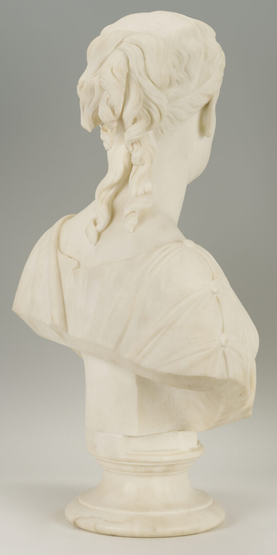 Lot 196: William Henry Rinehart Classical Marble Bust