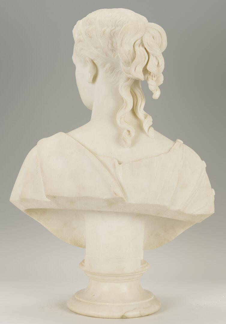 Lot 196: William Henry Rinehart Classical Marble Bust